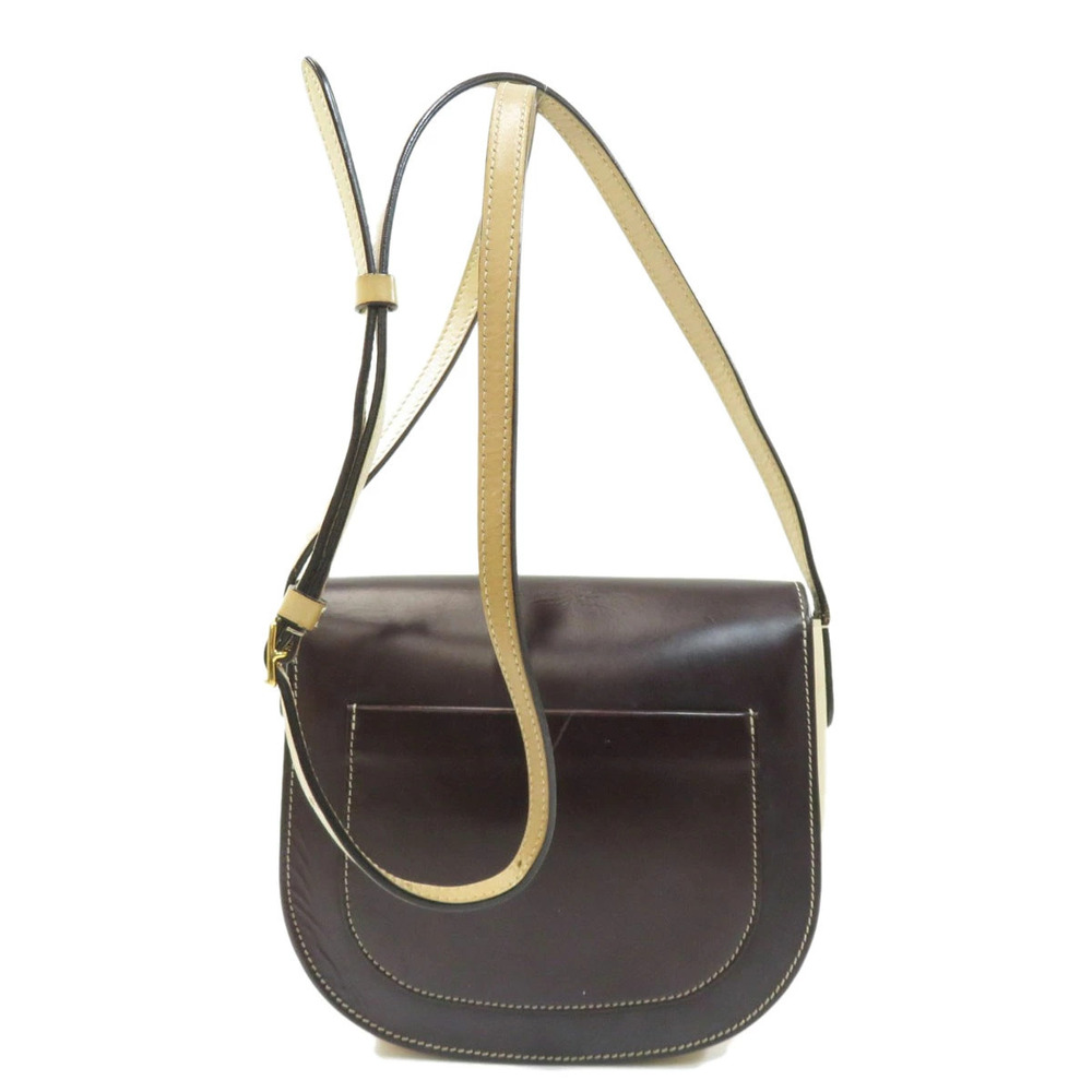 Celine bag motif shoulder leather Black